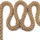 Twisted Hemp Rope for Crafts, Climbing, Anchor, Hammock, Nautical, Cat Scratching Post, Tug of War, Decorate,  108inch