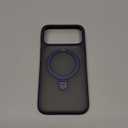 TORRAS Magnetic Ostand for iPhone 17 Pro Max Case, [Military Grade Protection] [Fit for MagSafe] [Built in Kickstand] [Camera Control Button] Translucent Slim Back Soft Edge, Deep Blue