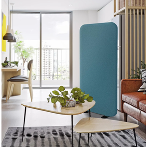 DECOLAB Freestanding Room Partition, Indoor Privacy Panel for Studio Apartment, Living Room, Bedrooms, Home Offices, Worksapces, Anti Scratch, 29"x65", Sapphire
