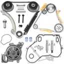 Timing Chain Kit Water Pump VCT Solenoid Actuator Gear Compatible with 2009-2017 Chevy Equinox/Malibu GMC Terrain Buick Regal/Verano 2.2L/2.4L Ecotec, Replace 9-4201S