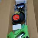 ALSO GO 24V Electric Weed Wacker, Cordless Weed Trimmer, Battery Powered Grass Trimmer with 2pcs Batteries, 3 in 1 Weed Eater with Wheels, Stringless Lightweight Grass Cutter for Lawn Garden Yard (Green)