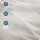 Bare Home Full Sheet Set - Luxury 1800 Ultra- Soft Double Brushed Microfiber - Deep Pockets - Easy Fit - 4 Piece Bedding Sheet Set (Full, Modern Plaid - Stone/White)