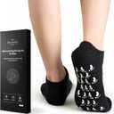 MoyRetty Moisturizing Silicone Socks for Men - Large Size, Ultimate Aloe-Infused Gel for Home Use - Say Goodbye to Dry Cracked Feet Black (1Pair)