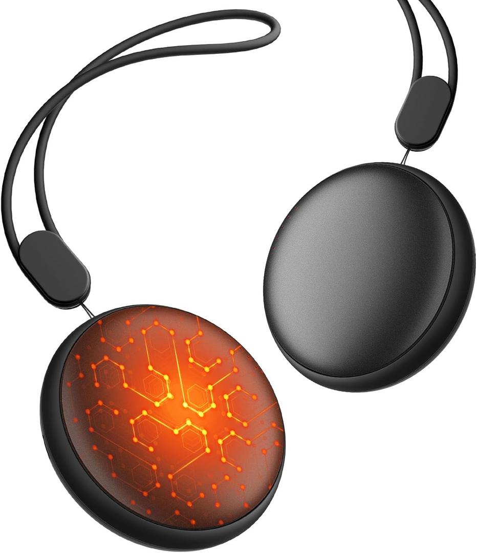 Pocket Size Hand Warmers Rechargeable 2 Pack, 20Hrs Long Safe Heat, 0.5S Instant Heating, Ultra Thin Electric Hand Warmers, 5 Levels Heating Fits in Gloves, Hunting Camping Hiking Essentials