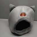 Cat Beds for Indoor Cats, Cozy Cat Cave Bed Dog House Cats Tent with Removable Cushion Pillow, Soft Warm Pet House Puppy Bed, Cute Pet Nest for Kitten Small Dog (Gray, L-14.2x14.2x14.2 Inches)