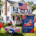 3 x 250 Anniversary USA Garden Flag, 250th Anniversary America Flag 1776-2026 Commemorative Patriotic 250 Year Banner 4th of July Yard Sign Double-Sided Waterproof Garden Flag 12x18 Inch, (Mix Flag)