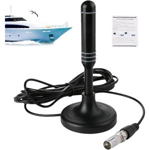 Portable Indoor/Outdoor TV Aerial With Magnetic Base Antenn a For Smart TV,High-Definition Indoor T V Antenna Digital T V Antenna, Anti-Interference Antennas With Long Range