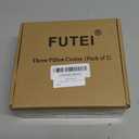 FUTEI Grey White Decorative Throw Pillow Covers 18x18 Inch Set of 2,Soft Cozy Chenille Jacquard Textured Cushion Case,Boho Home Decor for Couch Bed Living Room