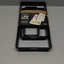 madesmart 3 Bin Pack, Kitchen/Office Drawer Organization, Rubberized Grip for Non-Slip, BPA-Free, Carbon/Light Grey