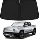 KUST Windshield Sun Shade for Rivian R1T R1S Accessories 2022-2025 2026 Sunshade Window Sun Visor Protector Foldable Blocks UV Rays Keep Your Car Cooler