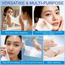 2 x Helice Face Towels, 10"12" Disposable Face Towel, Face Towelettes XL, Ultra Soft Makeup Remover Dry Wipes, Thick Face Towel for Sensitive Skin, 50 Count (1 Pack)