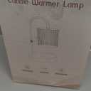 Candle Warmer Lamp with Timer: Modern Style Adjustable Height Candle Warmer Lamp Home Decor Safe Flame Free for Wax Blocks and Jar Candles (Amber)