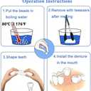 Brige Tooth Repair kit for Filling The Missing Broken Tooth and Gaps-Moldable Fake Teeth and Thermal Beads Replacement Kit for Women and Men
