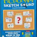 Mattel Games Pictionary Sketch Squad Cooperative Party Game with Clues Case, 2- to 6-Player Drawing Game