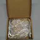 DOYOLLA Christmas Stocking Holders Xmas Fireplace Hanger Hooks Holiday Mantel Garland Clips Metal Grips Set of 4(Gold)