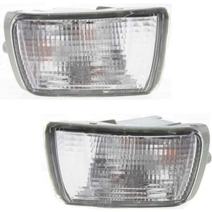 CarLights360 For 2003 2004 2005 Toyota 4Runner Signal Corner Light Set Driver and Passenger Side Pair w/o Bulbs TO2532112 TO2533112