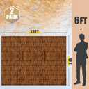 2 Pack Natural Reed Fence,4FT X 13FT Bamboo Fencing Privacy Reed Screening for Outdoor, Gallery, Restaurant, Hotel, Patio (Brown)