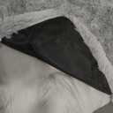 BFPETHOME Dog Beds for Large Dogs, Plush Dog Crate Bed Fluffy Cozy Kennel Pad for Sleeping &Ease Anxiety, Washable Pet Mats with Anti-Slip Bottom for Large Medium Dogs, Pet Bed Grey