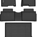 AIPOIL® Floor Mats & Cargo Liner Set for 2023 2024 2025 Kia Sportage Plug in Hybrid (PHEV) All Weather Protection TPE Anti-Slip Automotive Full Set Custom Car Mats Accessories - Black
