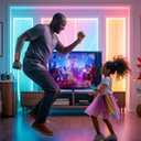 MENEEA Wrist Strap Compatible with Just Dance 2026 2025 2024 2023/for Zumba Burn It Up,Adjustable Wrist Bands for Nintendo Switch & OLED Model for Joy-Cons,Two Size for Adults & Children,2 Pack (Black)