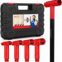 Door Hinge Adjustment Tool,Hinge Gap Adjusting Wrench Set for Residential and Commercial Heavy Door,Hinge Repair Wrench for Round Bolt Hinged Doors. (13inch)
