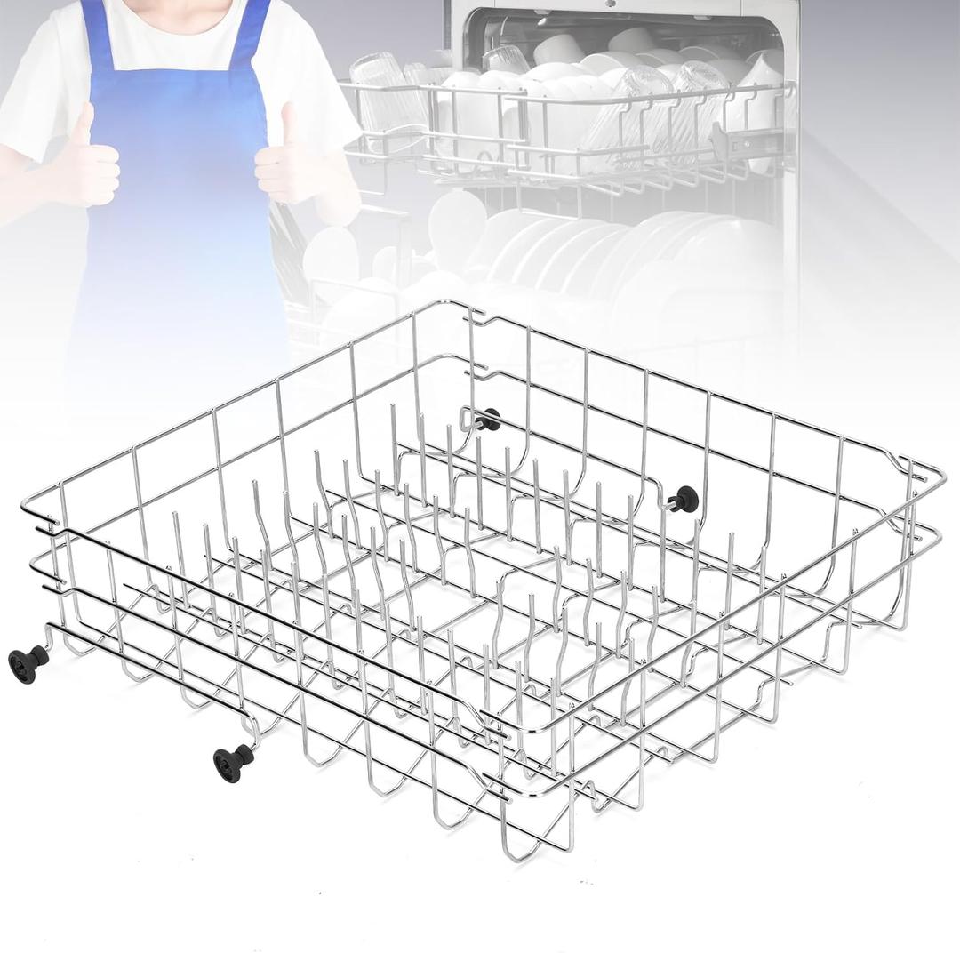 5304535380 Dishwasher Upper Rack Replacement, Compatible with Kenmore Crosley Frigidaire Upper Dishrack Assembly, Replaces AP7215765 5304517201 154331502 5304498202 5304498220