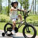vollsch BMX Style 12 14 16 Inch Kids Bike Training Wheels 20'' Bicycle with Kickstand for 2-14 Years Old Toddlers Boys Girls Coaster Brake Multiple Colors