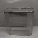 Sooyee Clear 14 Liter Bathroom Trash Can with Lid,3.9 Gallon Garbage Can with Press Type Lid,Trash Bin for Bathroom,Powder Room,Bedroom,Kitchen,Craft Room,Office