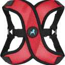 Gooby Comfort X Step in Lite Dog Harness - Choke Free, Escape Free with Light Breathable Mesh - Step in Dog Harness for Small and Medium Dogs - Quick Release Buckle, Metal D-Rings - Red, X-Small (X-Small (11.8-14"))