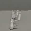 KitchLife Over The Door Hooks Hanger with 7 inches Extended Arms, Fits 1 3/8" Doors, F18U, Bathroom Towel Rack Organization, Thickened 6-Double Hook, Glossy White