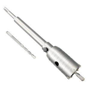 1-1/2" Concrete Hole Saw, 38mm Tungsten Steel Core Bit for Cinder Block, Brick, Rock, Plank Walls for Pipes or mini Split Lines, with SDS Plus Shank and 2 Center Positioning Drill Bits.