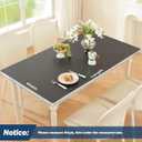 OstepDecor Black Table Protector 40 x 60 Inch, 1.5mm Thick Plastic Table Cover Protector, PVC Table Top Protector, Waterproof Desk Mat Pad for Desktop, Coffee & Dining Room