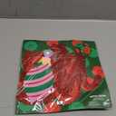 Xo, Fetti Merry and Bright Fringe Banner Red Glitter and White Iridescent, 5 Ft. | Christmas Party Decoration, Holiday Xmas Sign, Winter Photoshoot Backdrop