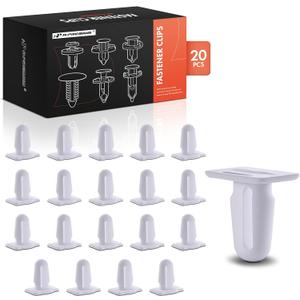 A-Premium 20PCS Door Sill Trim Retainer Clips - Compatible with BMW Models - 318is 318ti 320i 323i xDrive 325e 325is 325xi 328i 328is & More - Auto Car Nylon Push Pin Fastener, Fits for 0.24 inch Hole