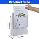 3 Pack Acrylic Brochure Holder Wall Mount, 8.5 x 11 inch Clear Plastic Flyer Holder Literature Organizer Pamphlet Magazine Display Stand for Office, School, Exhibition with Installation Tools