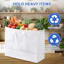 Fuyoooo 20 Pcs 18" x 7" x 14" Extra Large Gift Bags with Ribbon Handles, Reusable Heavy Duty Sturdy Kraft Paper Bags Bulk for Shopping, Retail, Grocery, Wedding Gifts, Party Favors (White)