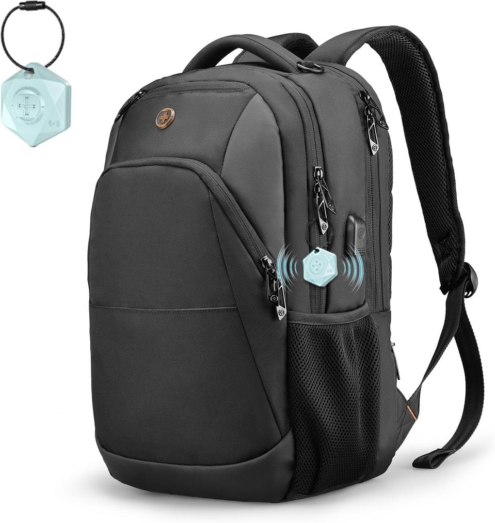 Swissdigital Design Business Laptop Backpack, College Laptops Backpack with USB Charging Port for Men and Women Fits 16 Inch Notebook, Black-Finder Color Random | SD1670BT013-01