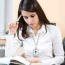 3 x Fashion Wooden Beaded Lanyard - Portable teacher lanyards, Lanyard for Teachers Suitable for Keys, ID and Badges (1 style)