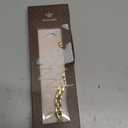 Wearlizer Metal Band Compatible with Fitbit Versa 4/Versa 3/Sense/Sense 2 Bands for Women, Dressy Stainless Steel Bling Rhinestone Link Bracelet Wristband Replacement Strap (Gold)