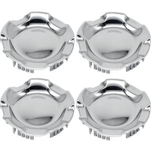 4PCS Polished Aluminum Cover Wheel Center Caps Hubcap Cover Compatible with Chevrolet Silverado Avalanche Suburban Tahoe 2007-2014 Replace#9596007 9595152 (20" 5-Spoke Wheels Only)