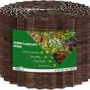 SnugNiture Corrugated Metal Garden Edging,6" x 20' Sturdy Lawn Edging Border,Landscape Edging Border for Lawn, Flower Bed,Garden and Yard(Brown)