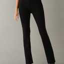 Rafaella Women's 30" Petite Bootcut Pull-On Pant, Stretch Ponte Knit Fabric, Classic Fit, Versatile Work Slacks (Black)