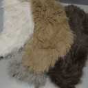 4 Pcs Christmas Plush Stockings 18 Inch Large Faux Fur Xmas Stocking Neutral Colors of White Brown Grey Holiday Classic Hanging Ornaments Socks for Xmas Home Decorations Party Fireplace Decor