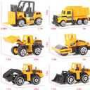 Jenilily Construction Toys Truck Die-cast Vehicle Transporter Car Set Excavator Dump Truck Digger Backhoe for Boys Kids 3 4 5 Years Old