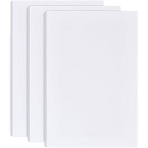 BENECREAT 3Pcs 1/2 Inch White Foam Boards, 12x8 Inch Rectangle PVC Foam Sheet Poster Board for Mounting, Crafts, Art, Display, Presentation and Projects