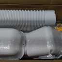 4" 23Ft Mini Split Line Set Cover, PVC Ductless Air Conditioner Decorative Pipe, Pump Covers, AC Line Cover Kit, for Outside Units Air Conditioners & Heat Pumps, All in One Set