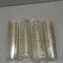 JOLLY CHEF 100 Pack 10 oz Gold Plastic Cups, Disposable Gold Glitter Cups, Clear Plastic Tumblers Perfect for Weddings, Receptions & Parties