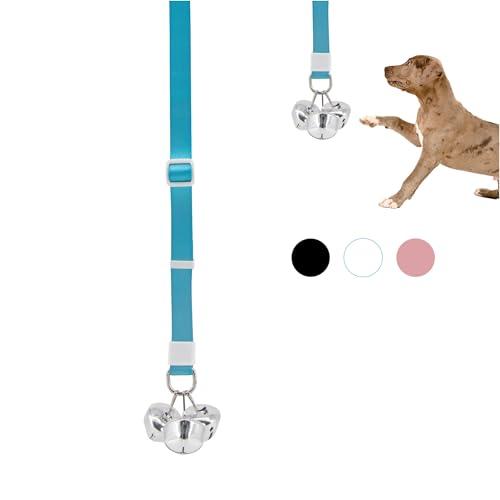 SVD.PET Puppy Bell Doorbell, Dog Bell for Potty Training, Attach to doorknob or Anywhere Near the Door, Length and Height Adjustable (Blue)