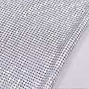 Craft Material Metal mesh Squin Fabric cuttable for Clothing Bag Making Party Decorations (Bright Silver Sequins)