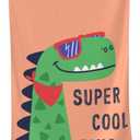 Cool Dinosaur Beach Towel Quick Dry Microfiber Towel Lightweight Large Swimming Towel for Travel Pool Camping Super Absorbent Soft Beach Towel for Women Men Girls Boys 52x32 Inches